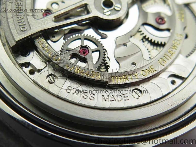 MIROTIME 0112 TimelessDesign Portuguese IW358304 ZF 1:1 Best Edition SS Blue Dial on Leather Strap A 7078